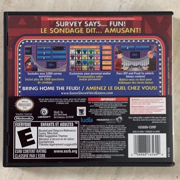 Family Feud Nintendo DS Game & Deal Or No Deal Nintendo DS Games Lot Of 2 - Picture 2 of 16